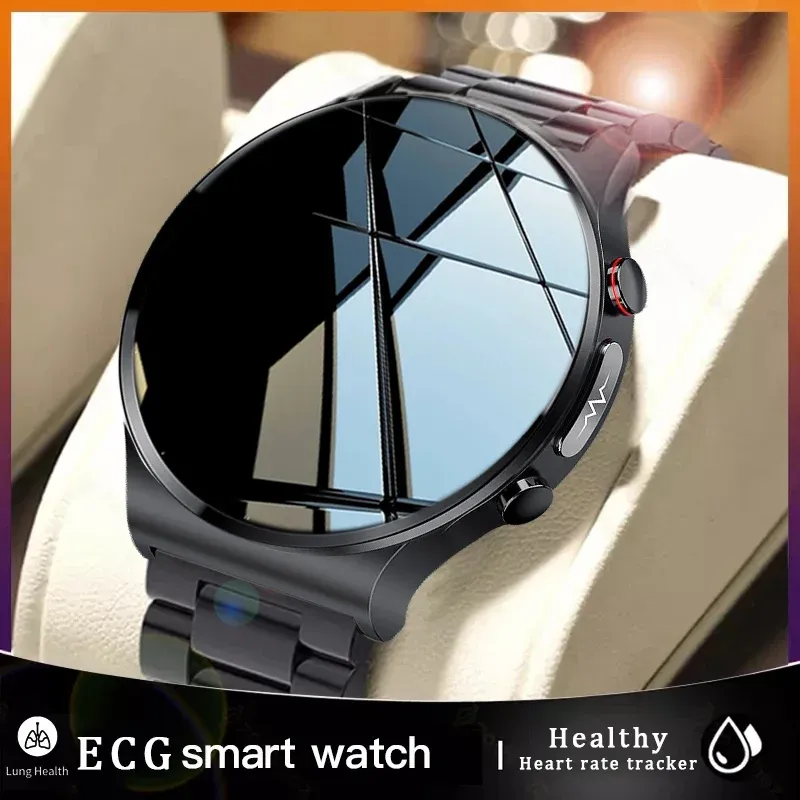 Montres 2022 Traitement au laser Trois haute montre intelligente hommes ECG PPG Fréquence cardiaque Pression artérielle Tracker Smart Watch pour Huawei Xiaomi
