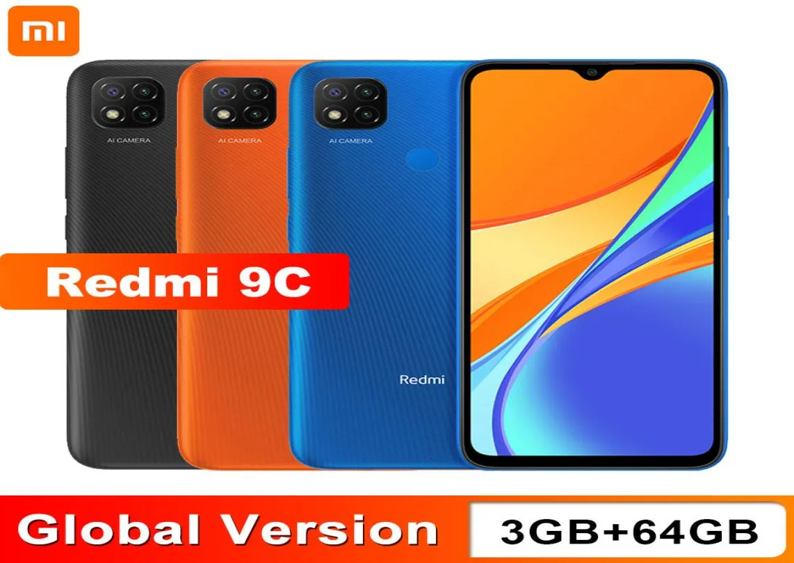 Nouvelle Version mondiale Xiaomi Redmi 9C téléphone portable 3GB RAM 64GB ROM MediaTek Helio G35 653 pouces 5000mAh 13MP caméra Smartphone5594713