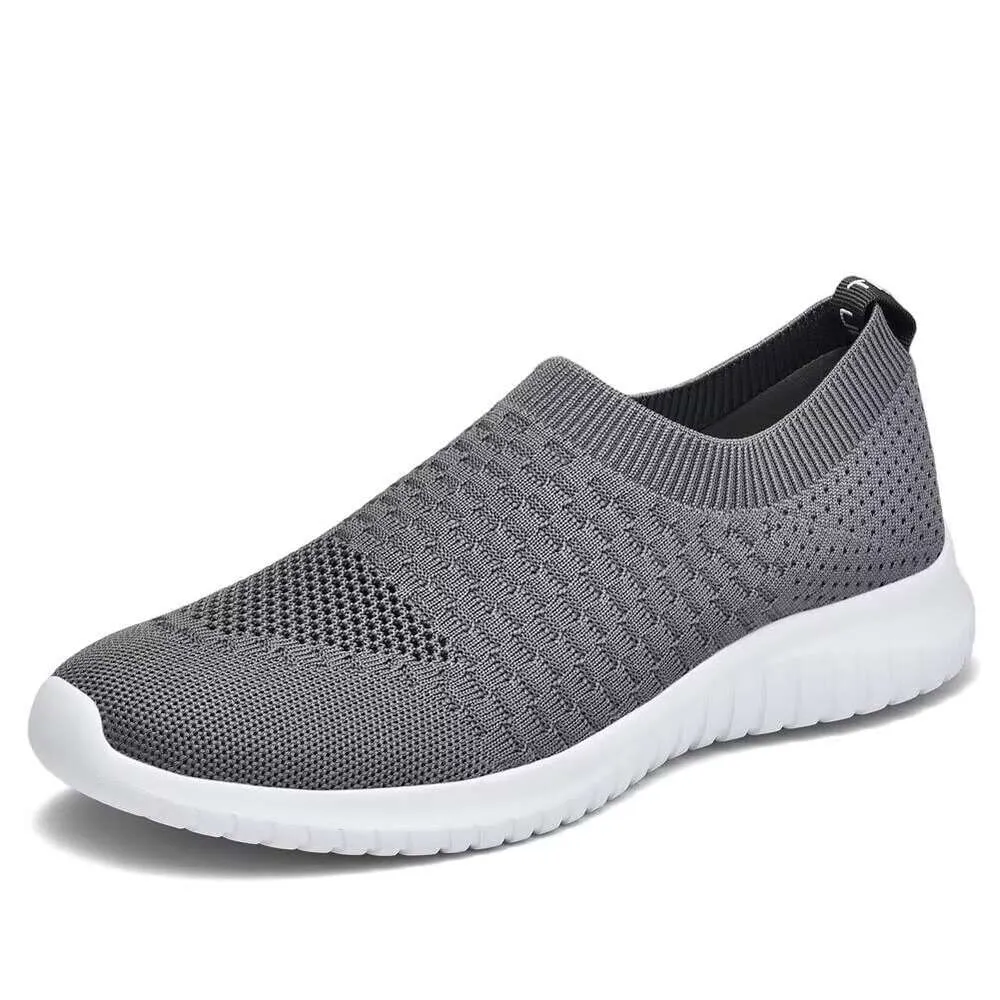 Tiosebon maschile comode scarpe a piedi morbide a maglia a maglia con scarpe sportive leggere a un passo medio -ampio M361