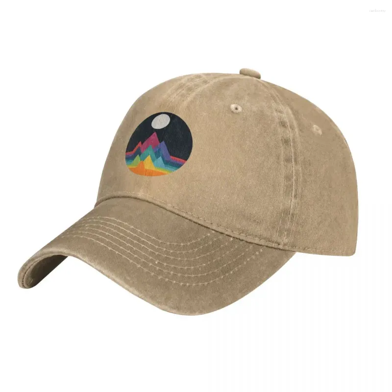 Кепки Причудливая кепка с горами Ковбойская шляпа Солнцезащитный джентльмен Косплей Пляж Муж. Жен.