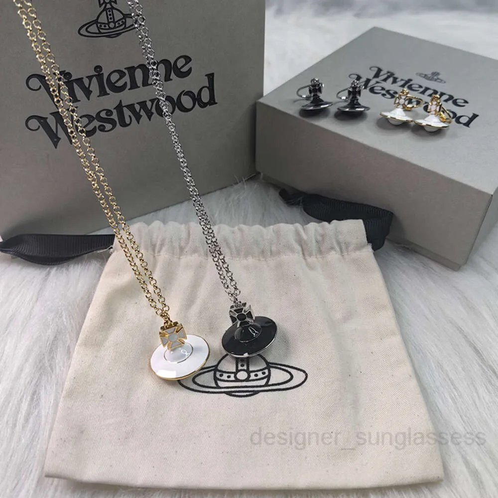 Planet Necklace Designer Necklace for Woman Vivienen Luxury Jewelry viviane westwood New Empress Dowagers 3d Velcro Necklace Earrings Womens High End Viv