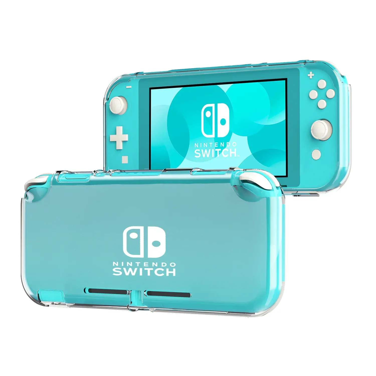 Cases Mooroer Case for Nintendo Switch Lite,Transparent Antidrop TPU Soft Case for Switch Lite , Switch Game Console Case