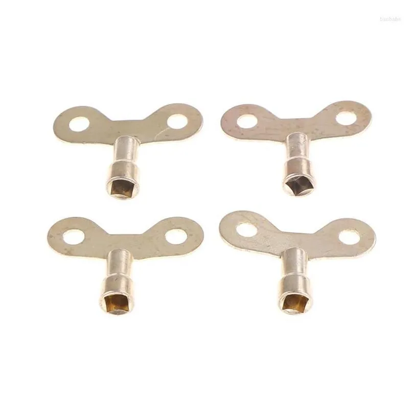 Torneiras de cozinha 4 pcs soquete quadrado bronze radiador chaves encanamento sangrando chave de água sólida para ferramenta de vae de ar 6mm buraco núcleo gota del dh5rc