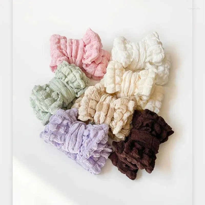 Hårtillbehör baby slips knut pannband stora bågar vinterfödda turban elastiska hårband barn barn bowknot småbarn headwrap