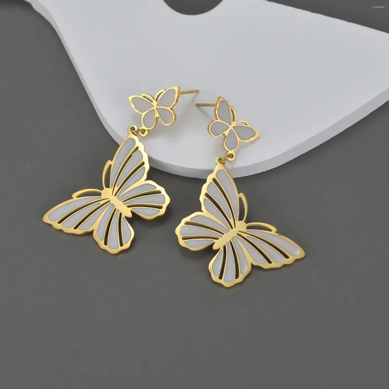 Stud Earrings Acheerup Fashion Butterfly For Women Stainless Steel Piercing Bohemian Beach Jewelry Birthday Gift