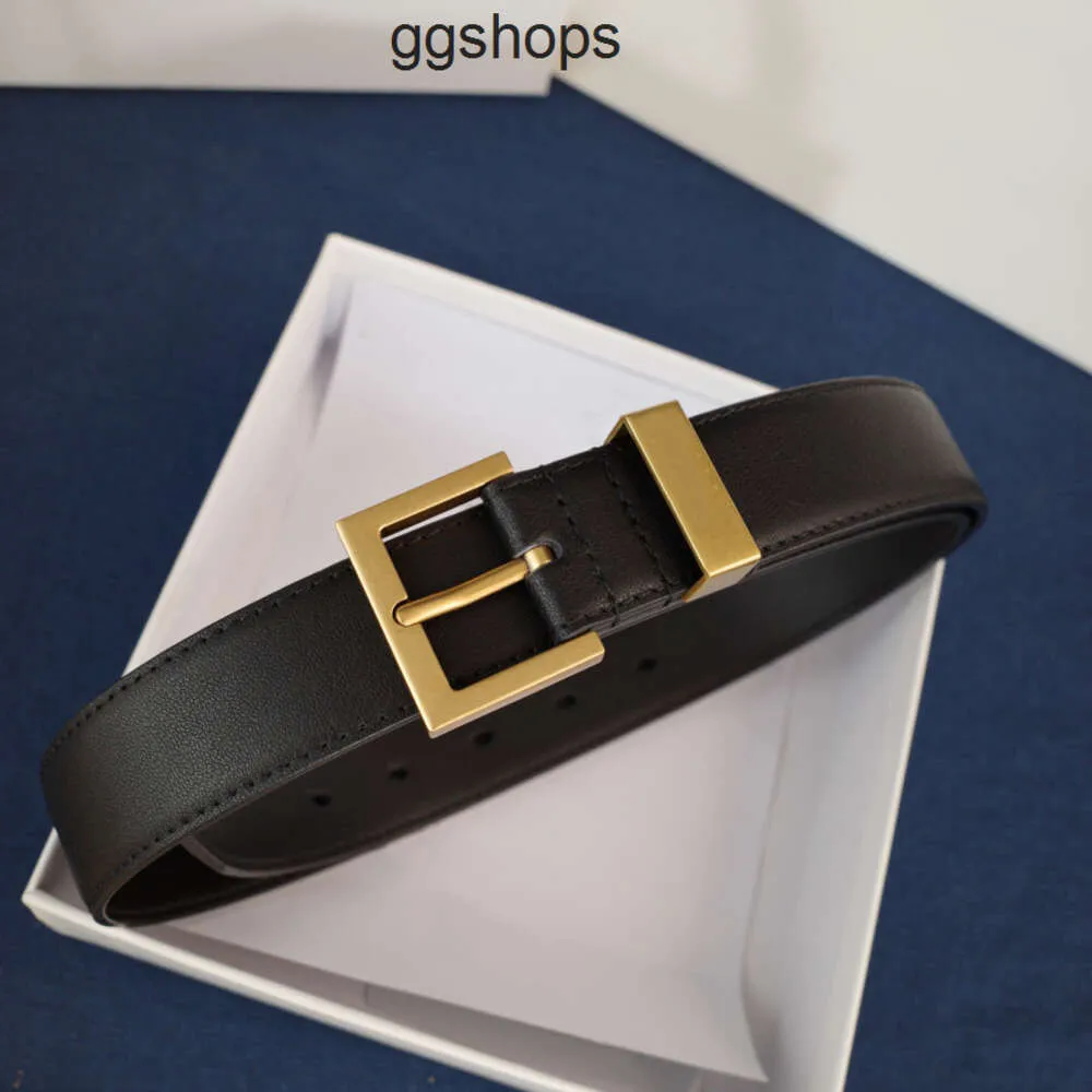 YSL ベルト ゴールド 6 Womens SAINT Buckle LAURENTS Genuine YSL Gold Needle sl