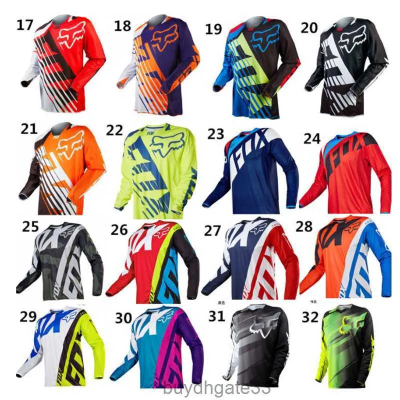 J2LY T-shirts pour hommes Fox Spring Multiple pour la course moto réduction de vitesse respirant vélo cyclisme haut