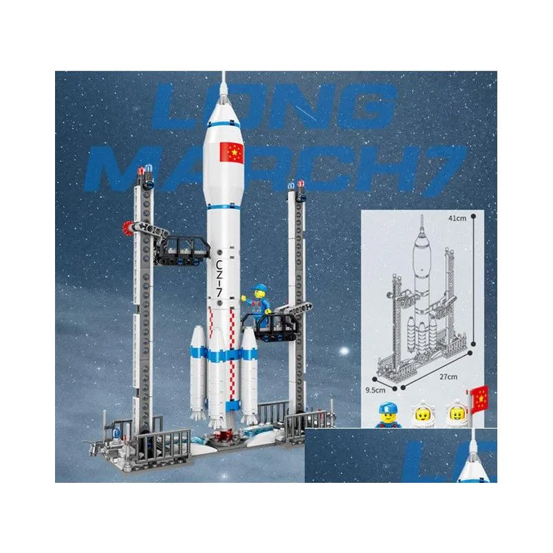 Aircraft Modle Rocket Toy Super Star Blocks Wojna Światowa 2 Blok Buid Technic Metamorfic Model Zestaw dla dzieci Lepin Christmas SP Dhtag