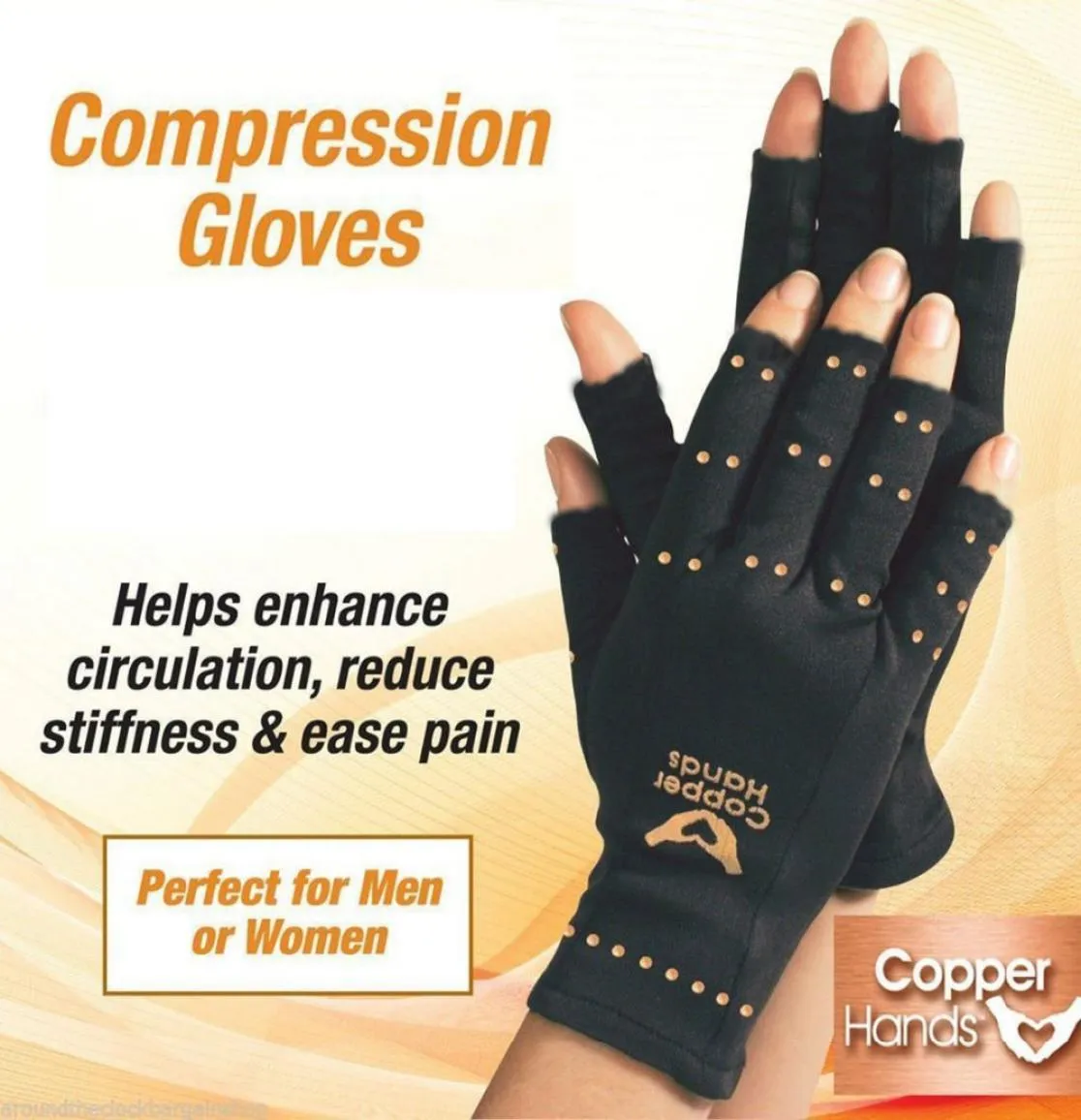 HIRIGIN – gants en Fiber de cuivre pour soins de santé, Anti-arthrite, pour les mains, thérapie en cuivre, gants de Compression, soulagement de la douleur, 3049536