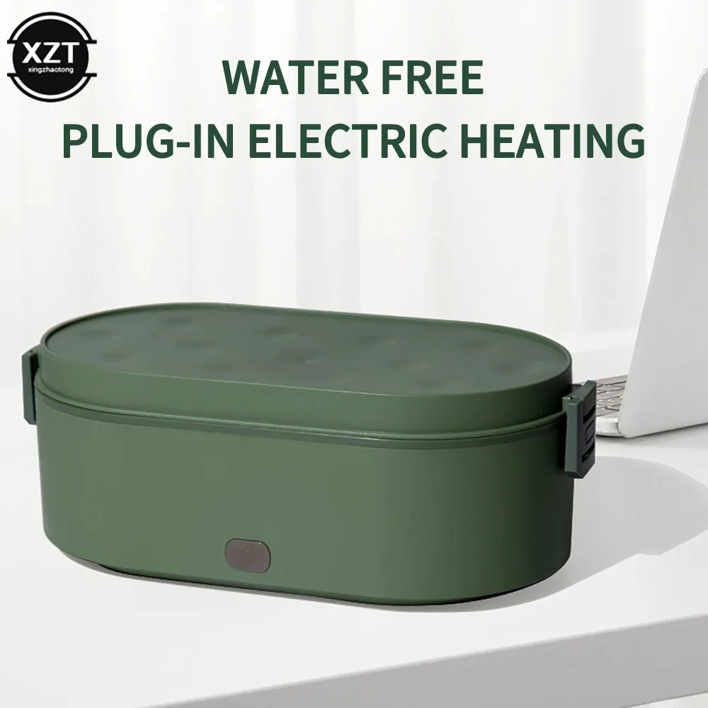 USB Electric Heated Lunch Boxes 304 Stainless Steel Portable Food ...