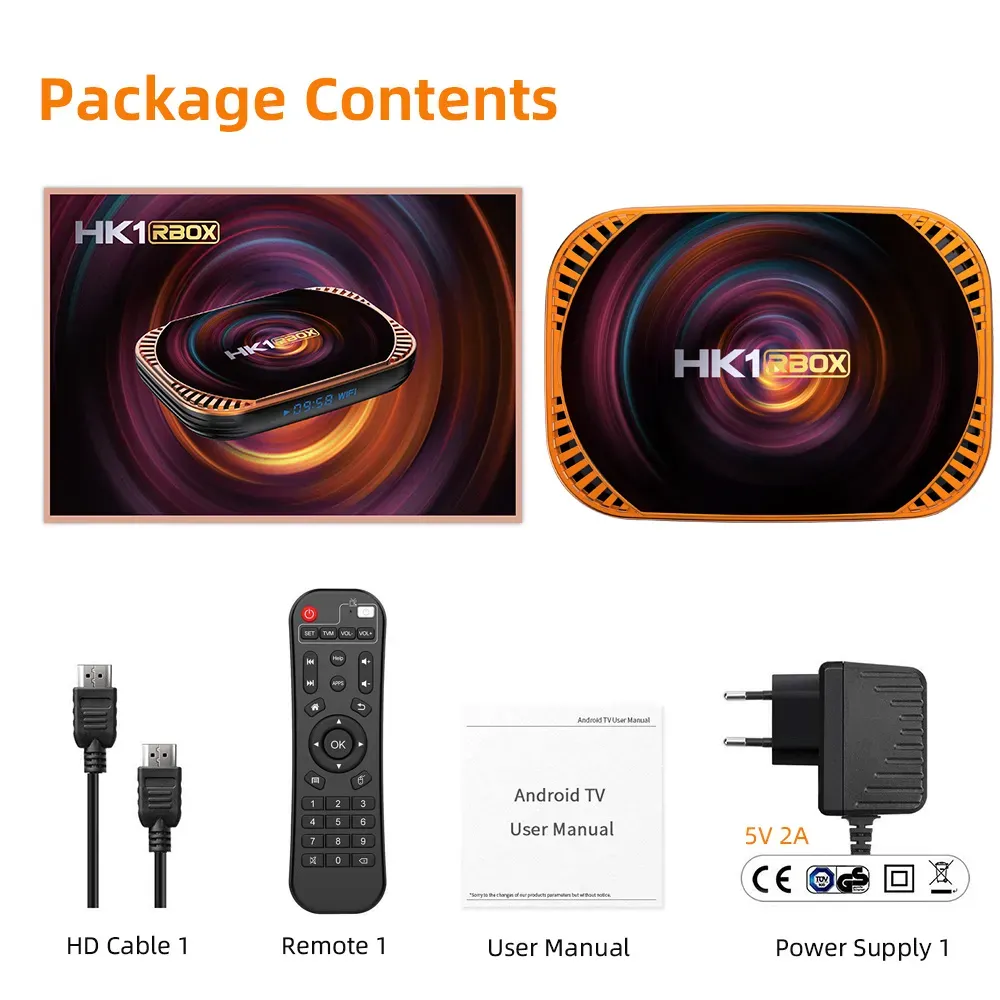 HK1 RBOX X4 Smart TV BOX Android 11.0 Amlogic S905X4 8K 4G 32/ 64/128GB 3D Wifi 2.4G&5G Support Google Player Youtube Netlflix