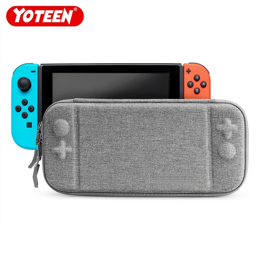 가방 Yoteen Super Slim 운반 가방 Nintendo Switch Console Tailor Made Cutouts Case Fabric Handbag