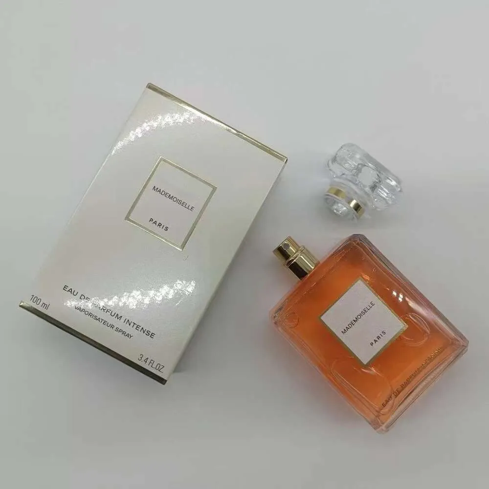 Frete grátis para os EUA em 3-7 dias Mademoiselle Intense Eau De Perfume 100ML Mulher Perfume Elegante e Charmoso Fragrância Spray Oriental Notas Florais 12