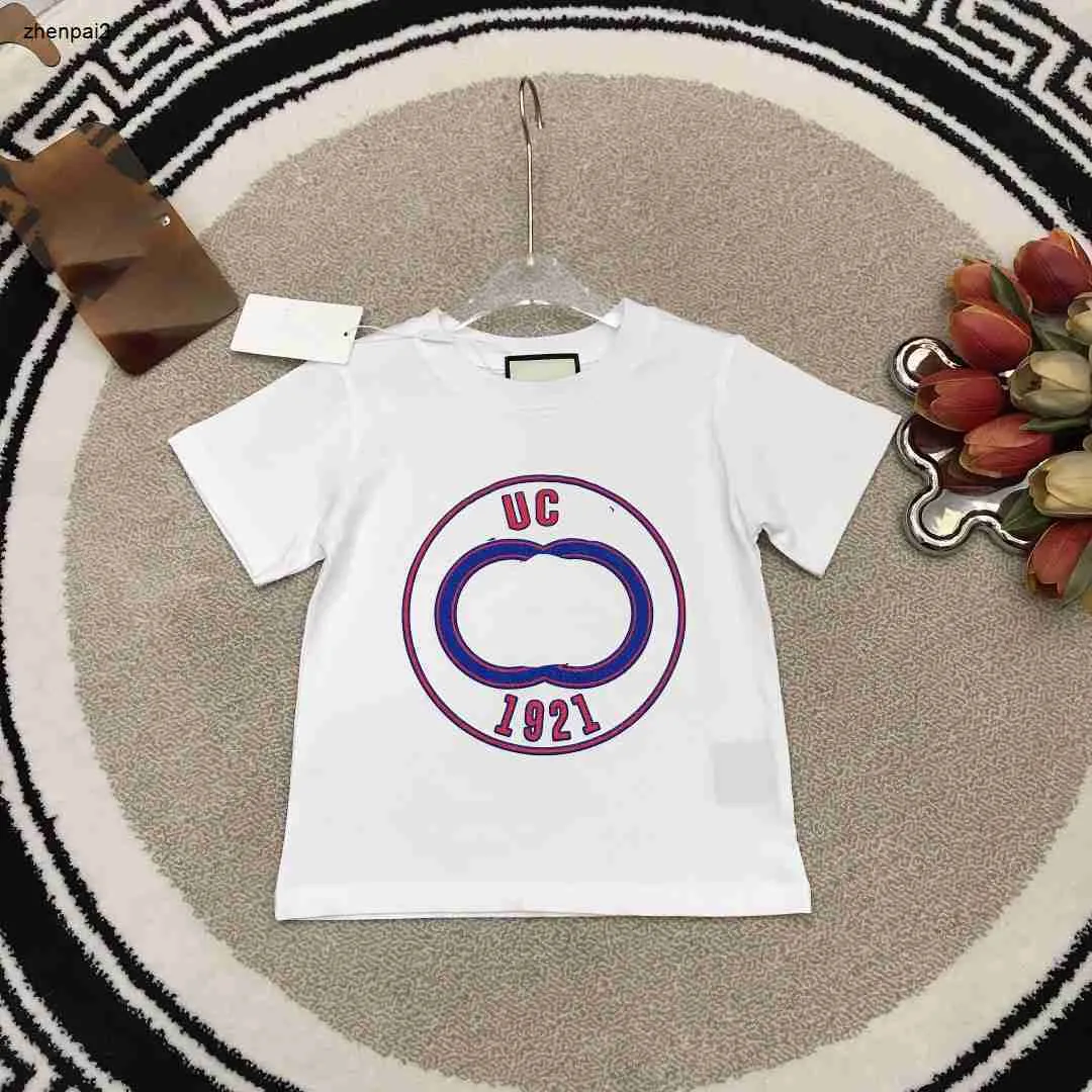 Роскошные детские футболки летняя круговая печать детей с коротким рукавом с коротки