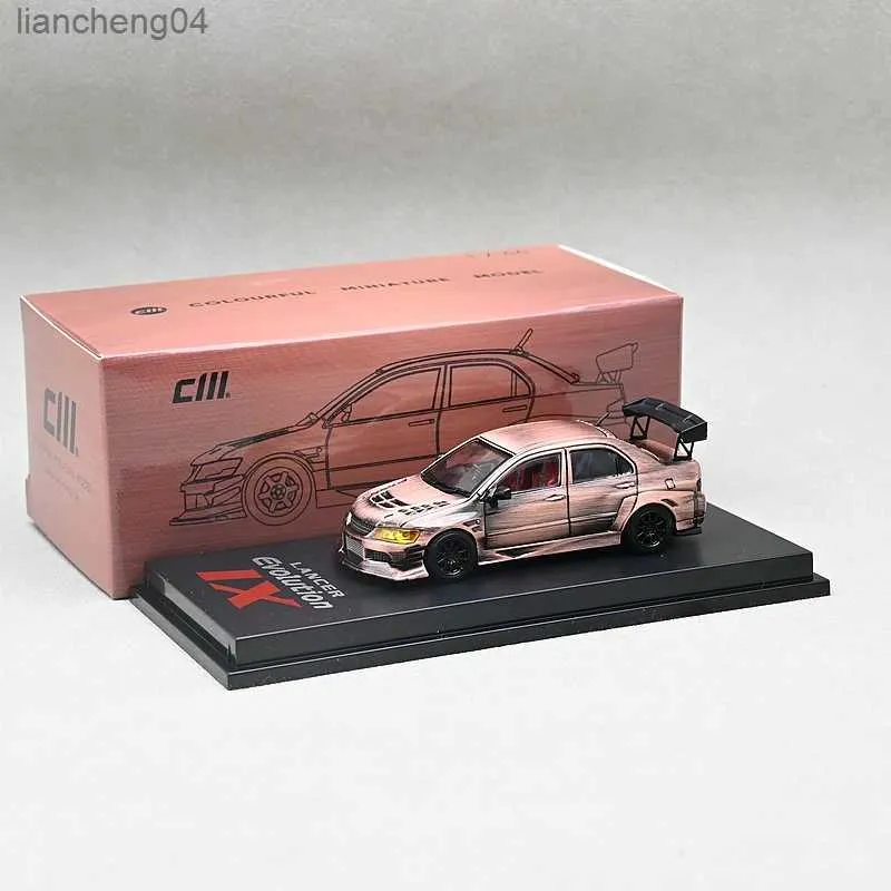 ダイキャストモデルカーCMモデル1/64ランサーevo ixモデルカーブロンズJDMディーキャストスーパーカーレーシングカーギフト