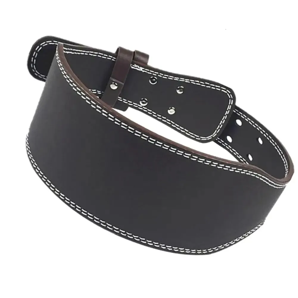 Ceinture d'haltérophilie en cuir Gym Fitness Crossifit haltère haltère Powerlifting soutien du dos entraînement de puissance haltérophilie 240219