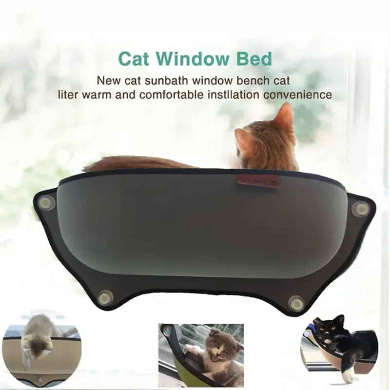 Mats Cat Window Hammock avec coussin pour animaux de compagnie Chats suspendus dormant avec des aspirants forts