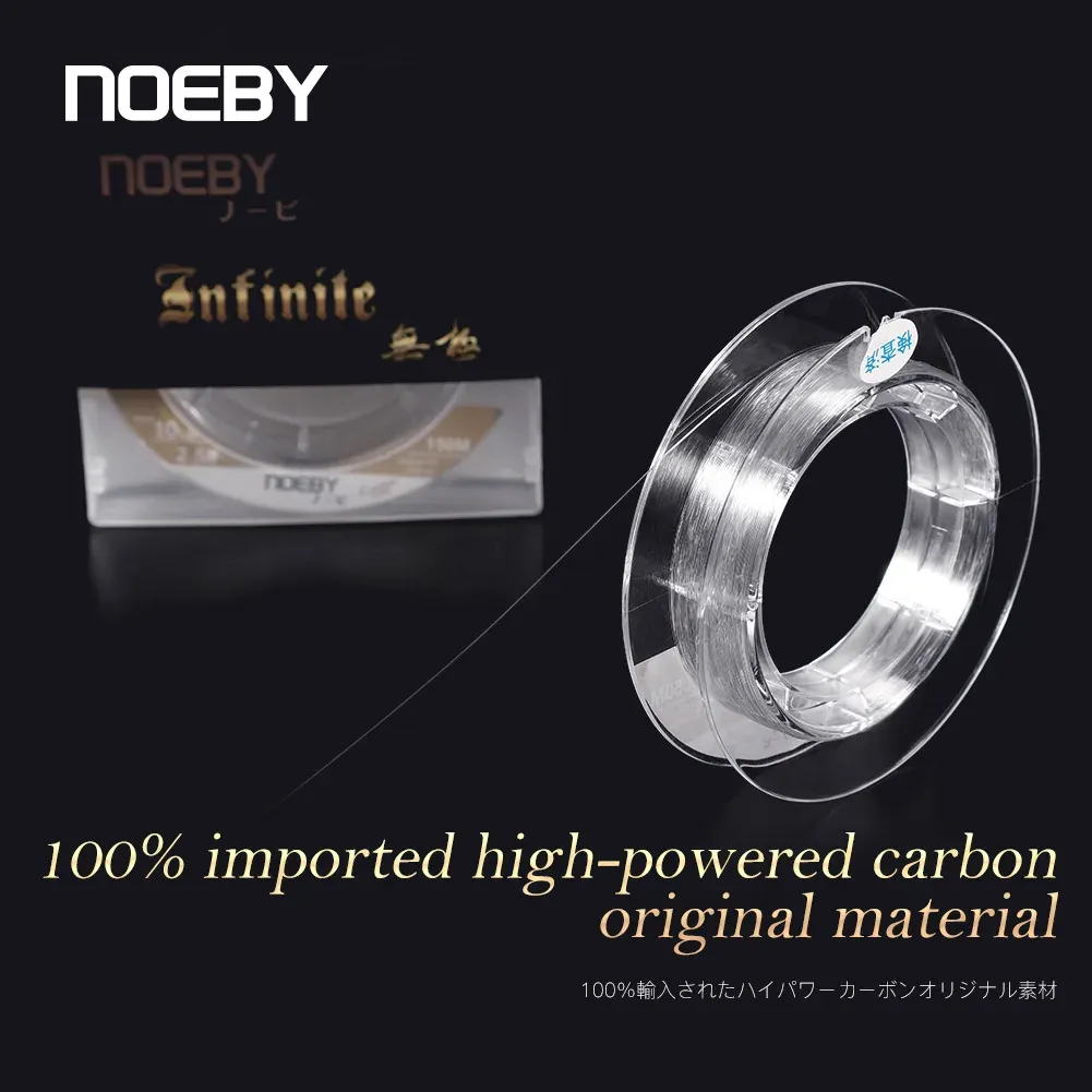 NOEBY Carbon Leader 50m Monofilament Saltwater Fishing Line 65/100 Flour  Carbon Fiber Wire With Strong Tackle Performance From Zcdsk, $14.18