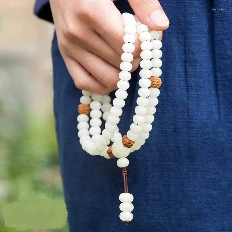 Strand Natural 108 бусин Bodhi Seed Boutique Простые мужские и женские ожерелья Браслет для пар