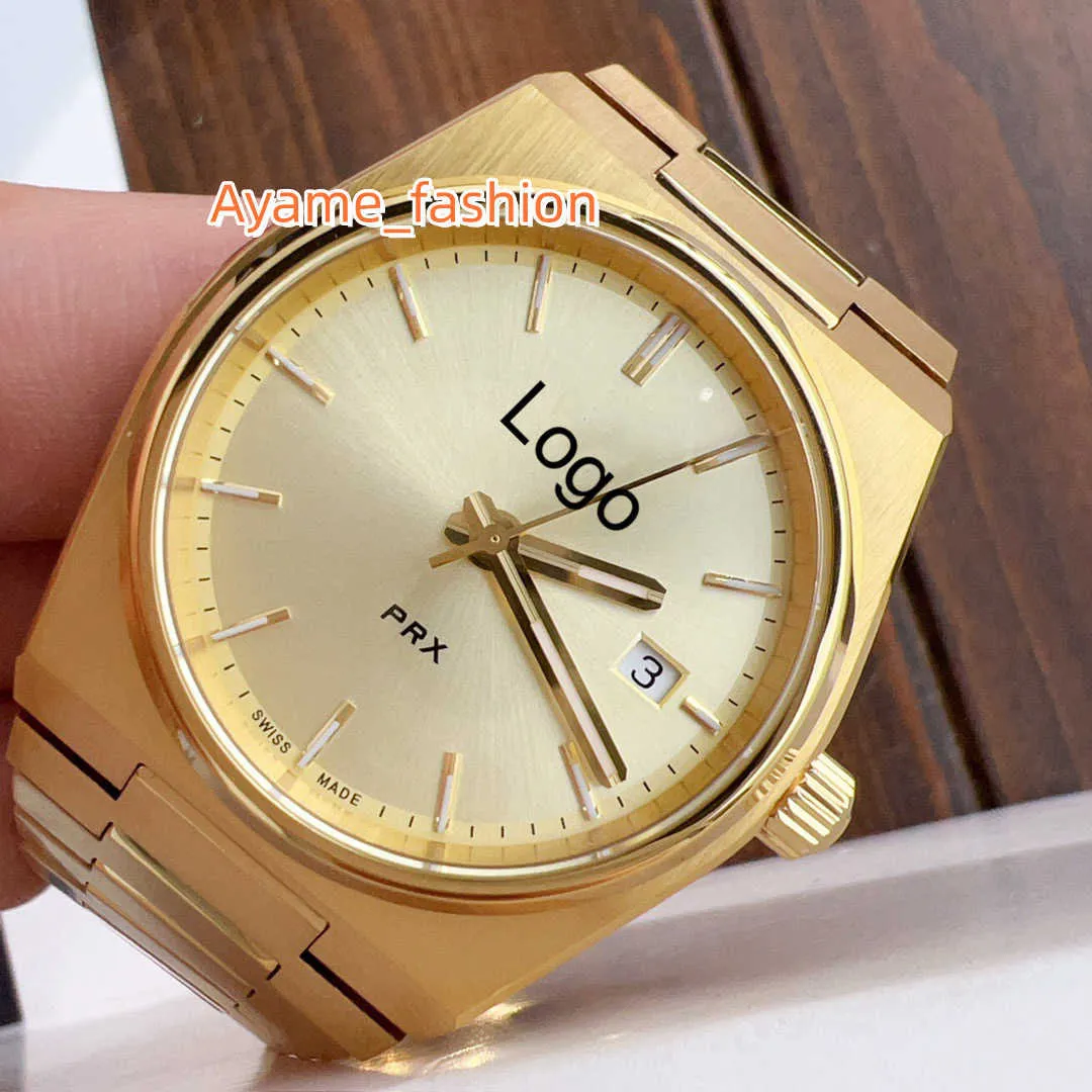 Original Mens Luxury TS Prx 316L Men Luxury Stainless Steel Quartz Watch T1374103302100 xxcom-brand-watches