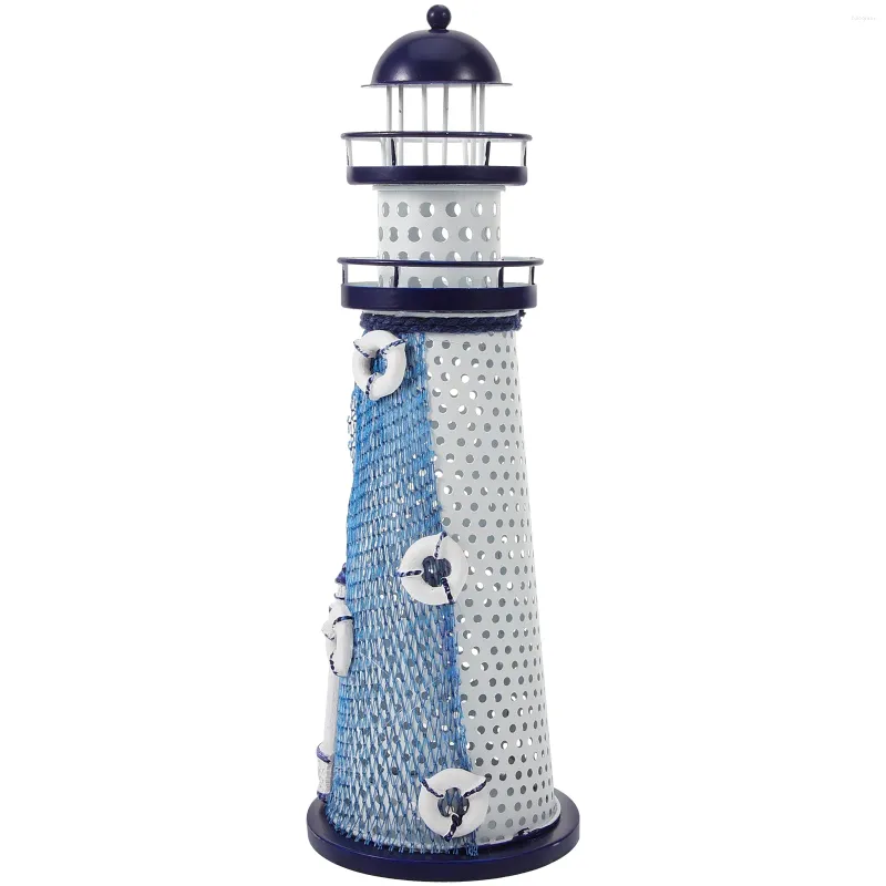 Kandelhouders Decoratieve sierverdediger Lighthouse Lamp Iron Lights