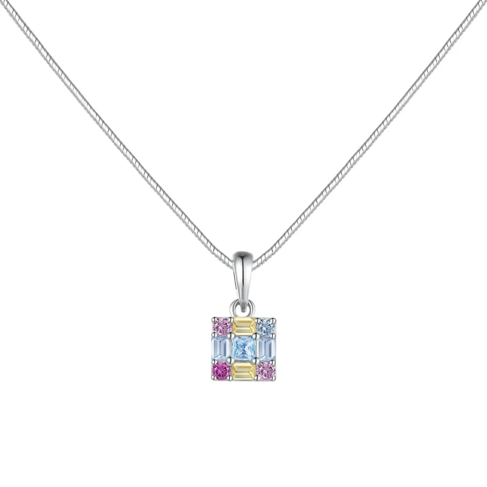 Unik 4 Diamond Pendant Necklace Bästa charm Fina anpassade kedja och stjärnhänge