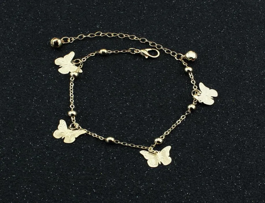 2020 Trendy Hamsa Anklet Armband på benet för kvinnor Fashion Gold Chian på Foot Girl Beach Ankel Armelets smycken6141151