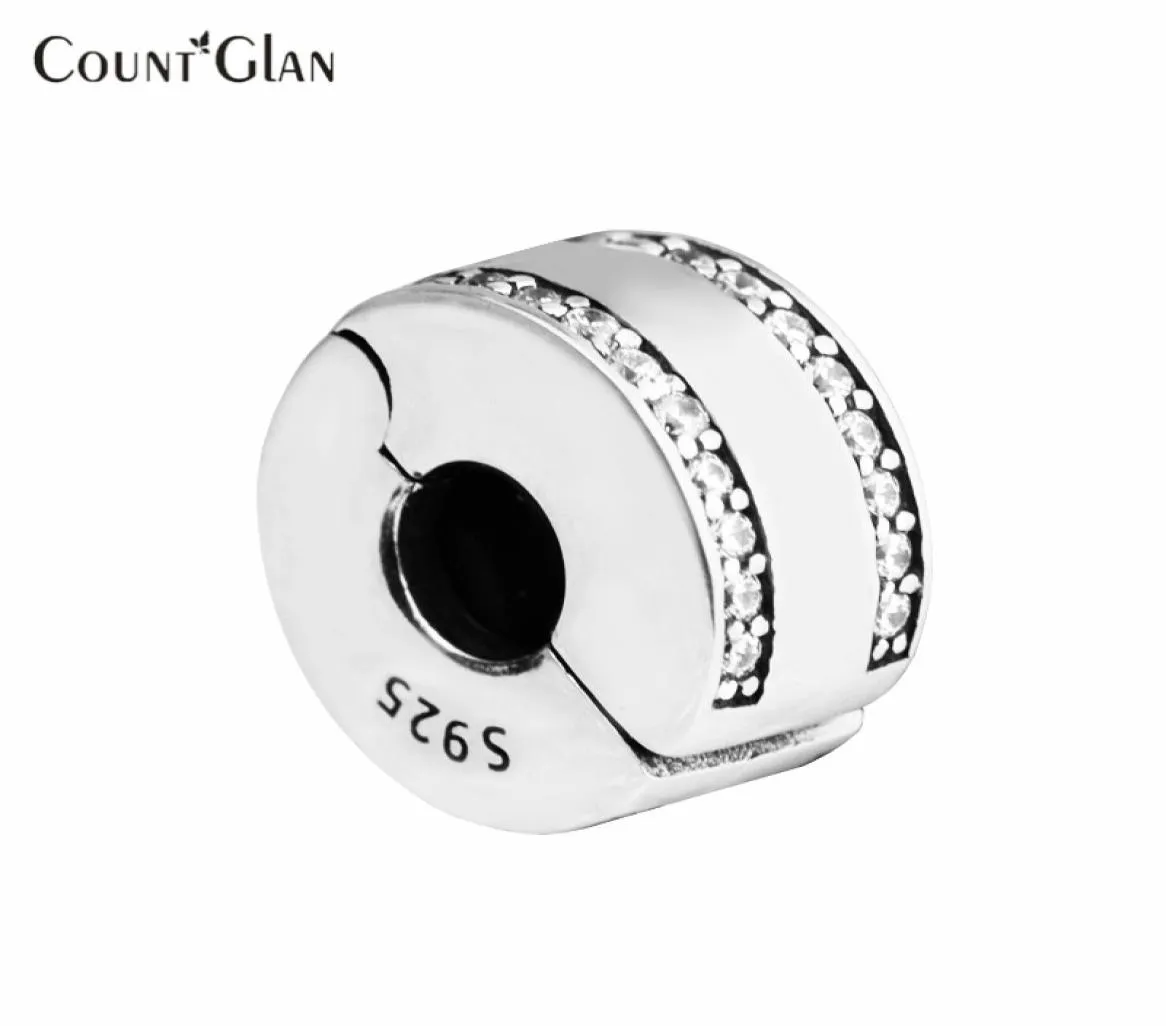 Convient aux breloques de Bracelet, perles pour la fabrication de bijoux, perles à Clip d'insigne de Signature, en argent Sterling 925, bijoux à faire soi-même, Charm5373475