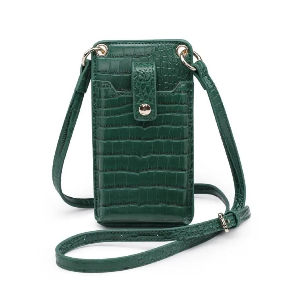 Fashion Alligator Mobile Phone Purses for Women Pouch Case Good Quality Lady Shoulder Crossbody Bags Wallet Handbag Girls 2021246O