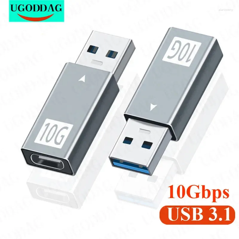 3.1 adaptador otg transferência de dados tipo c para conversor usb para samsung xiaomi huawei macbook 10gbps conector de carga do telefone móvel