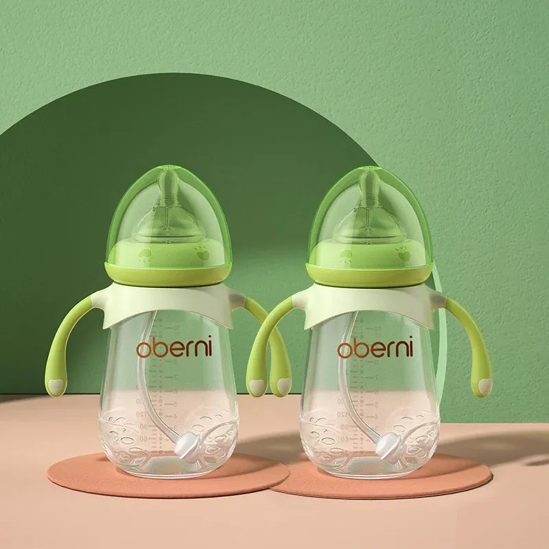 Oberni Biberon sans Bpa pour bébé 300 ml Anti-coliques Binkies Latex Paquet de 2 pièces 240223