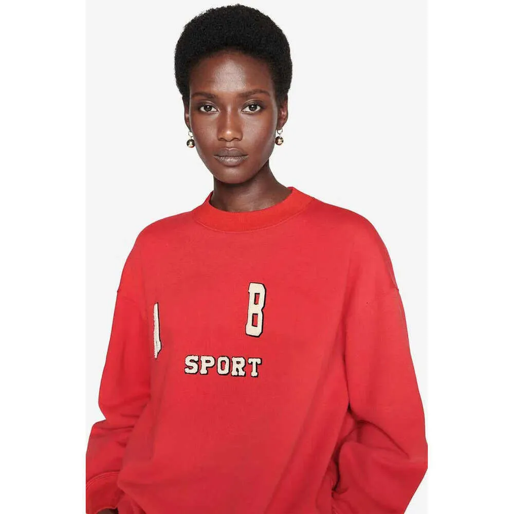 2024 ANINE Femmes Desginer Mode Classique Sweat-shirt en coton Nouveau A Bing Lettre Brodée Pull en molleton en vrac Col rond Sweats à capuche 668vvv