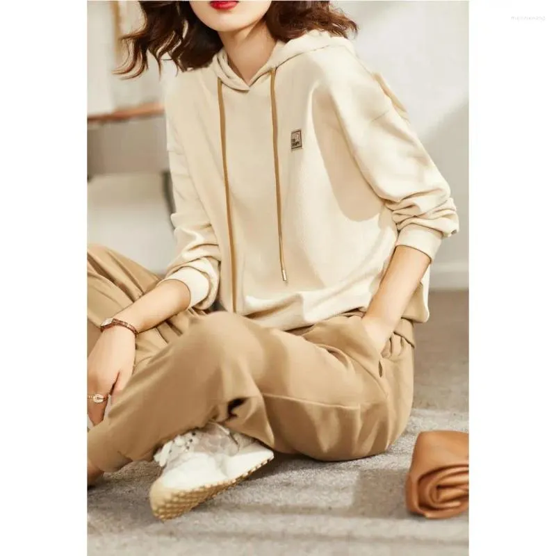 Casual Dresses Sweater Sports Suit Women's Retro 2024 Fashion Two-Piece Autumn and Winter Dress