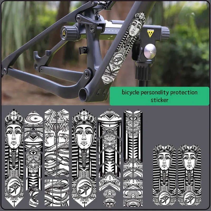 Bicycle Frame Sticker MTB Care Protection Chain Decals Cycling Repair Scratch Sticker Frame Anti-Scratch Tape Bike Accessories 240223