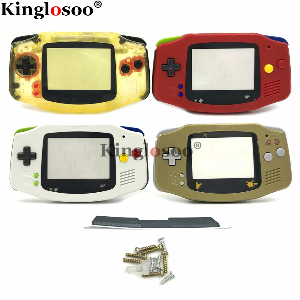 Kılıflar Tam Set Konut Kabuk Kılıfı Kapak W/ Screen Lens Koruyucu Game Boy Advance GBA Konsolu