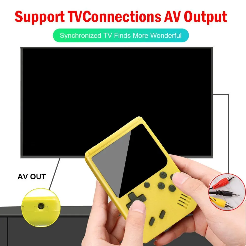 400 in 1 Portable Handheld video Game Console Retro 8 bit Mini Game Players AV Game player Color LCD Kids Gift
