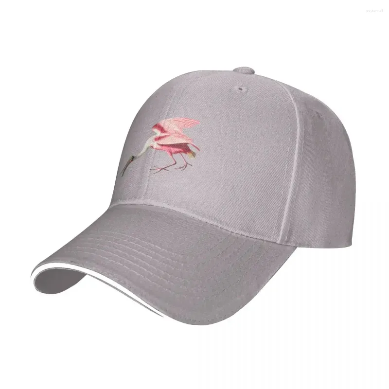 Ball Caps Audubon's Roseate Spoonbill Baseball Cap Hat For Children UV Solar Men