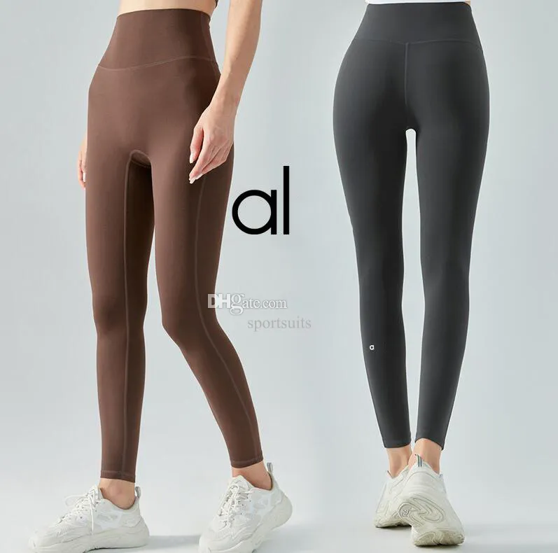 al Yoga-Leggings für Damen, nackt, hohe Taille, enge Yoga-Hose, Heben der Hüften, Fitnessstudio, Hai, Damen, Laufen, Sport, Übung, enge Fitness-Hose, Sport-Damen, schmale Passform, Ausrichtungshose