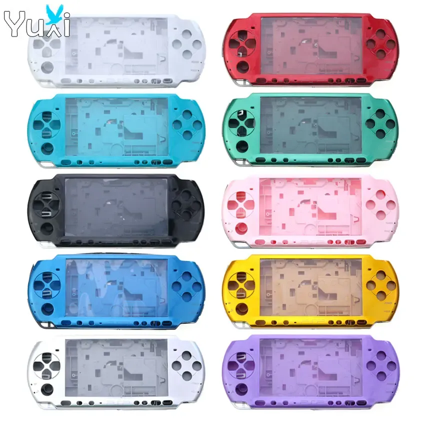 Cases Yuxi Pełna obudowa osłona osłony z przyciskami Zestaw do Sony PSP 3000 PSP3000 Konsola gier części zamienne