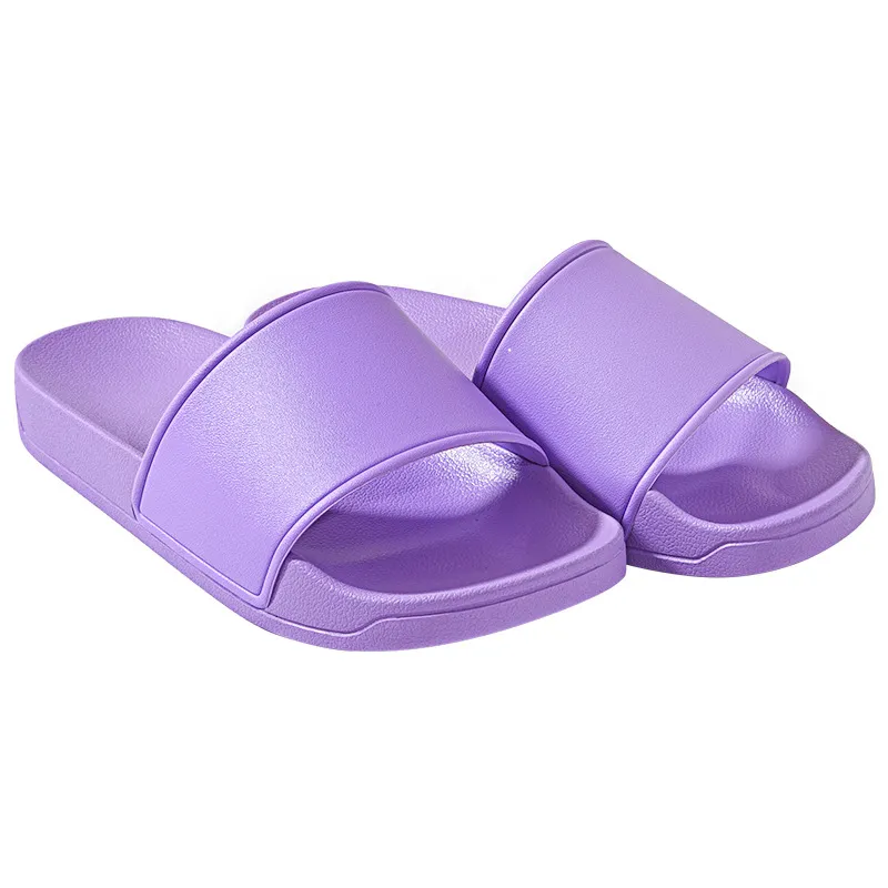 Модные сандалии и тапочки для домашней ванной комнаты для пар 2024 фиолетового цвета