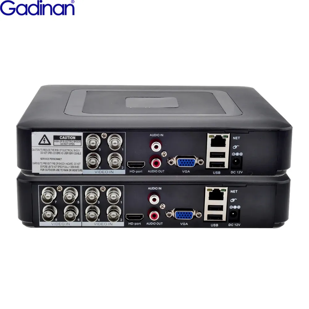 Gadinan 5 en 1 CCTV Mini DVR TVI CVI AHD CVBS Caméra IP Enregistreur vidéo numérique 4CH 8CH AHD DVR NVR Système de vidéosurveillance Support 5MP2MP 240219