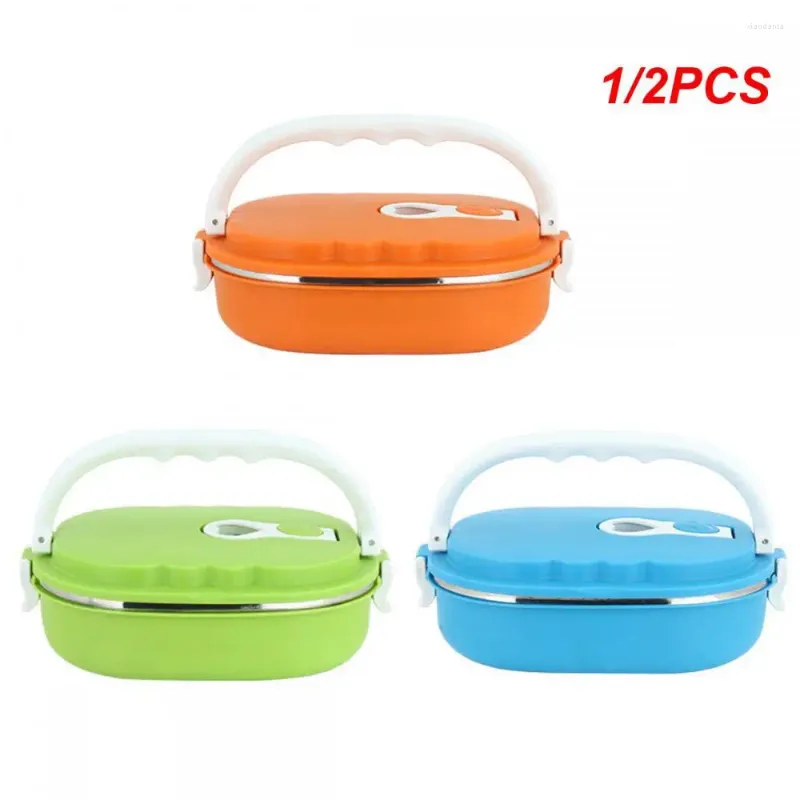 Dinnerware 1/2PCS Lunch Box Case Stylish Insulated Convenient Durable Versatile Thermal Container For Travel