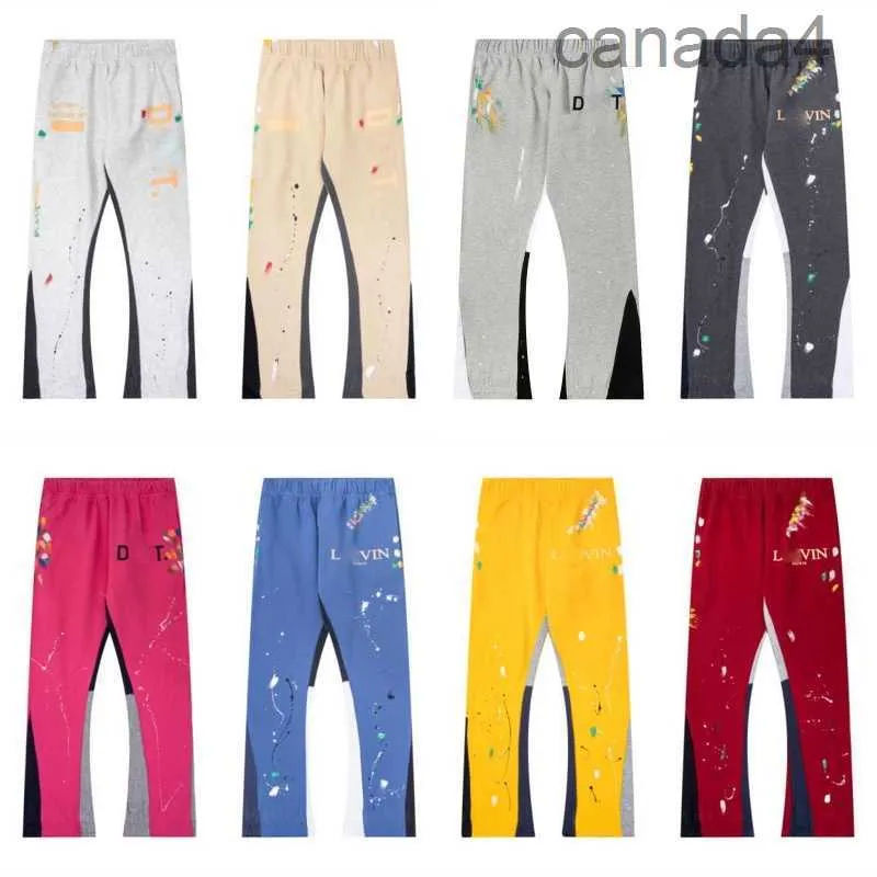 Moda e Conforto Galeria Calças Departamento Mens Mulheres Sweatpants Spotted Lettering Casal Baggy Flares Multiuso Reta Calça Casual Tamanho Sxl BA 84ZY