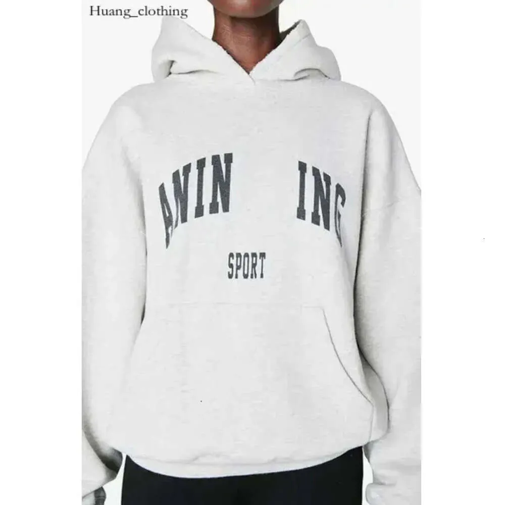 2024 Anime Ny broderstil Kvinnor Annie Desginer Fashion Cotton Letter Print Color Sweatshirt Aniner Bing Hoodie Nine 888VVVVvv