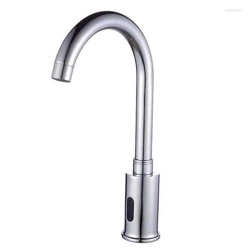 Bathroom Sink Faucets Automatic Sensor Faucet Mixer Intelligent Tap AC And DC Control Box Smart Regulation J14343