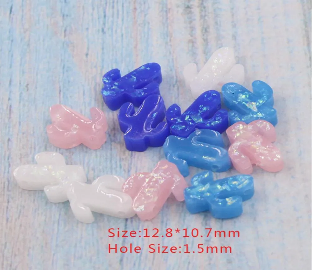 128107mm opal kaktüs gevşek boncuk 15mm delik sentetik opal bitki kaktüs boncukları diy neckalce takı 30piecelot6092494