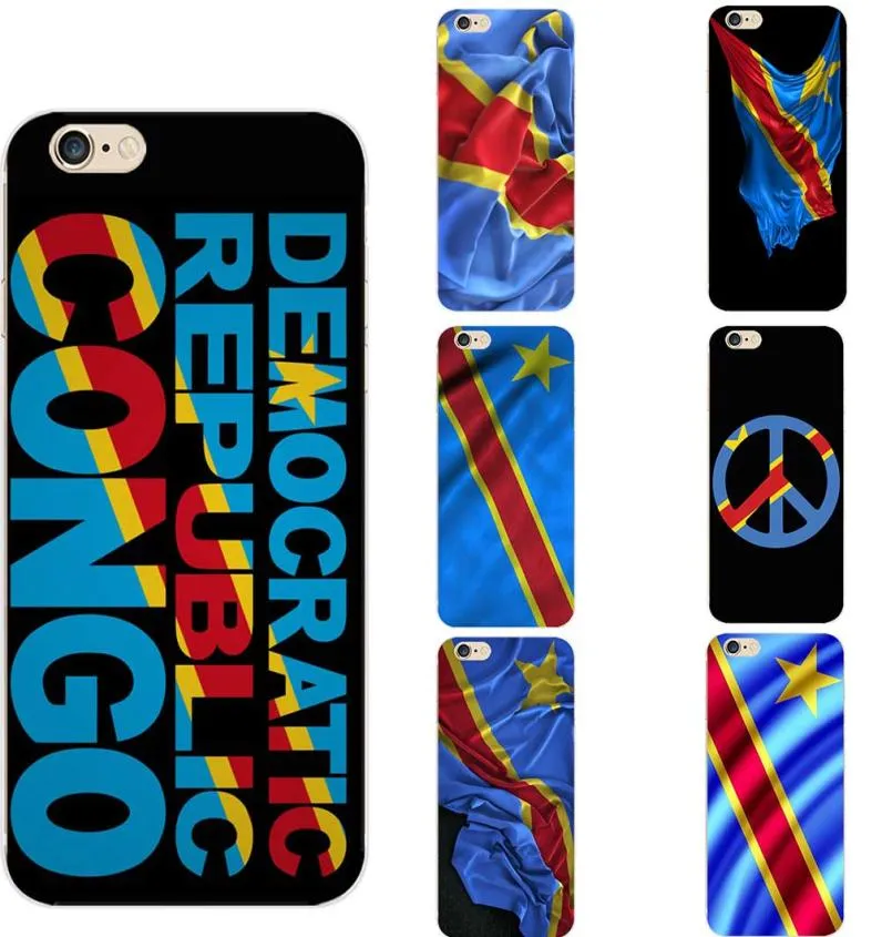 Coque de téléphone en TPU, drapeau National de la république démocratique du Congo, thème paix et pas de guerre, pour iPhone 6 7 8 11 max pro S XR X Plus7794495