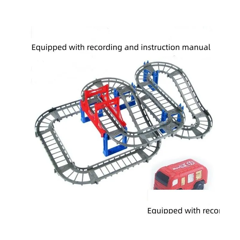 Model Building Kits Lepin Brick Roller Coaster Build Block 90Pcs Diy Toy Tramway Rail Car Kit Speed Education Run Marble For Kid Chr Dhwtf