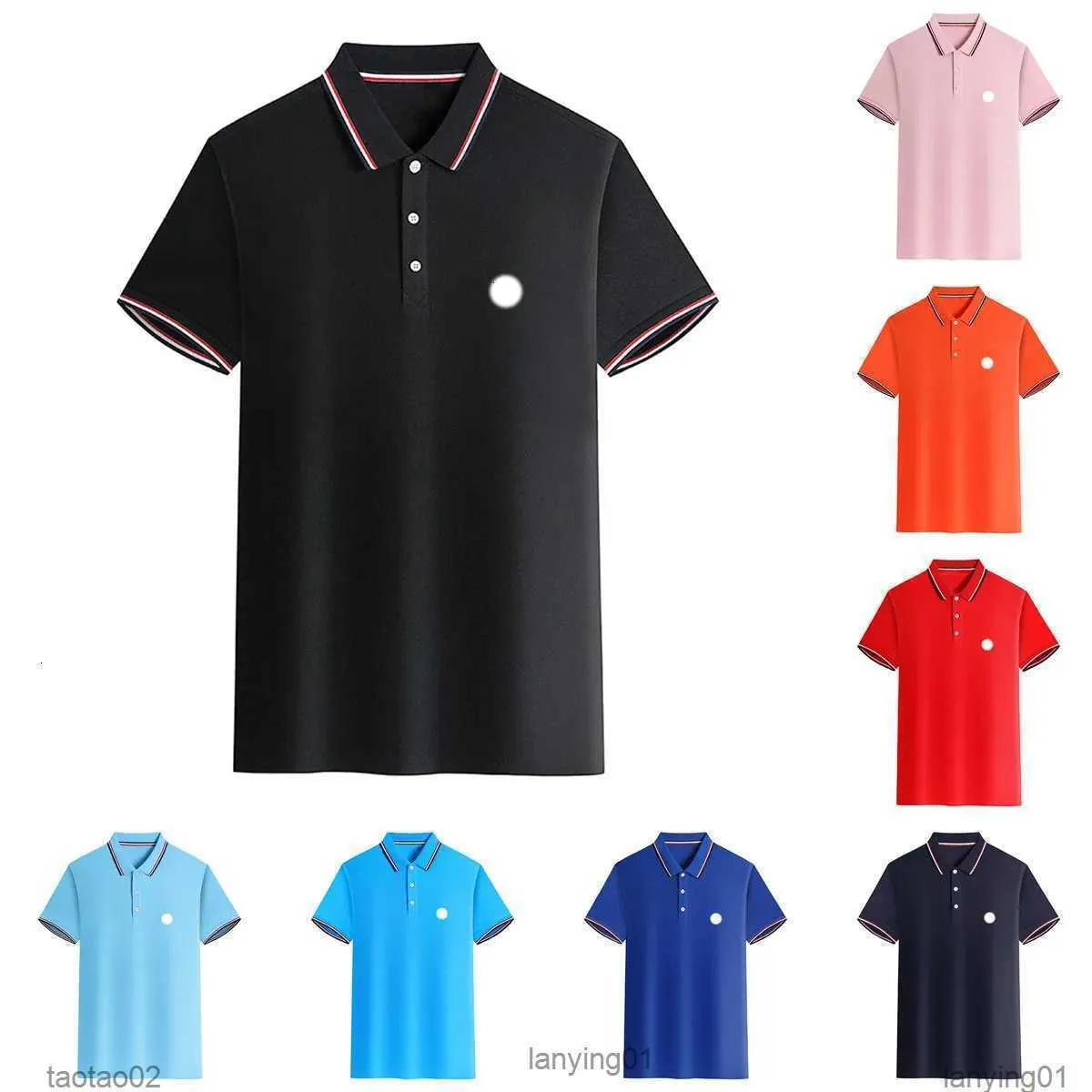 Dernier Designer Hommes Polos Monclair Chemise Classique Femmes De Luxe Casual T-shirt Serpent Abeille Lettre Impression Broderie Mode Haute S-5XL