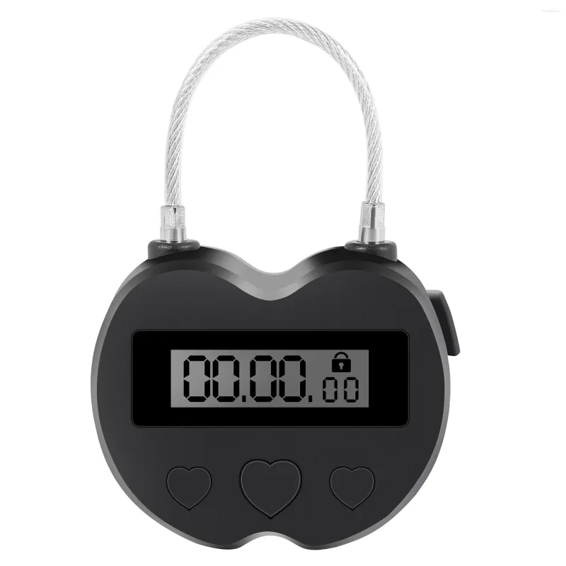 Tigelas Smart Time Lock Display LCD Multifunções Temporizador Eletrônico de Viagem À Prova D 'Água USB Recarregável Cadeado Temporário